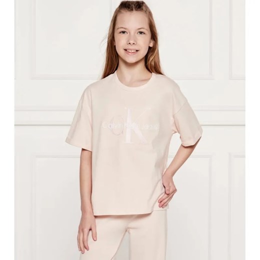 Calvin Klein Jeans T-shirt | Relaxed fit ze sklepu Gomez Fashion Store w kategorii Bluzki dziewczęce - zdjęcie 184296862