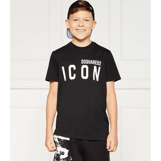 Dsquared2 T-shirt | Regular Fit ze sklepu Gomez Fashion Store w kategorii Bluzki dziewczęce - zdjęcie 184296874