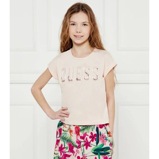 Guess T-shirt | Regular Fit ze sklepu Gomez Fashion Store w kategorii Bluzki dziewczęce - zdjęcie 184296891