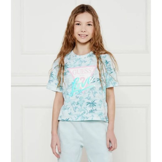Guess T-shirt | Regular Fit ze sklepu Gomez Fashion Store w kategorii Bluzki dziewczęce - zdjęcie 184296933