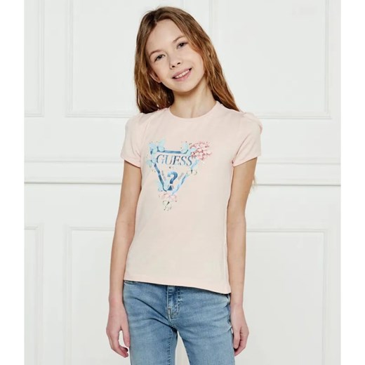 Guess T-shirt | Regular Fit ze sklepu Gomez Fashion Store w kategorii Bluzki dziewczęce - zdjęcie 184296952