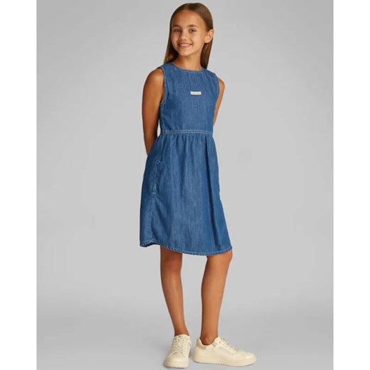 Calvin Klein Jeans Sukienka | z dodatkiem lnu ze sklepu Gomez Fashion Store w kategorii Sukienki dziewczęce - zdjęcie 184297011