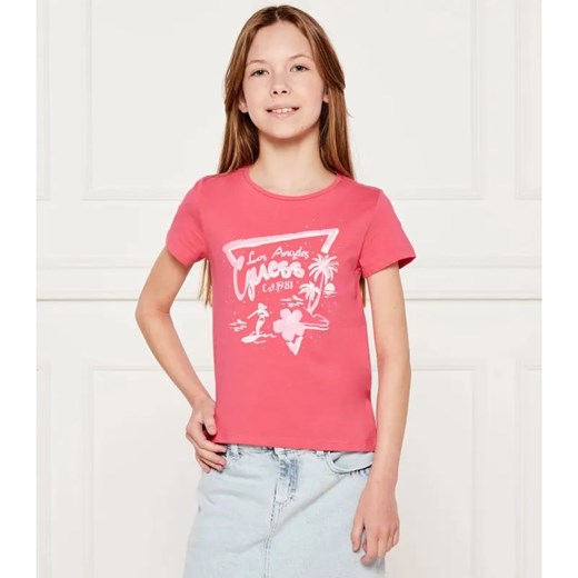 Guess T-shirt | Regular Fit ze sklepu Gomez Fashion Store w kategorii Bluzki dziewczęce - zdjęcie 184297051
