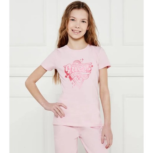 Guess T-shirt | Regular Fit ze sklepu Gomez Fashion Store w kategorii Bluzki dziewczęce - zdjęcie 184297054