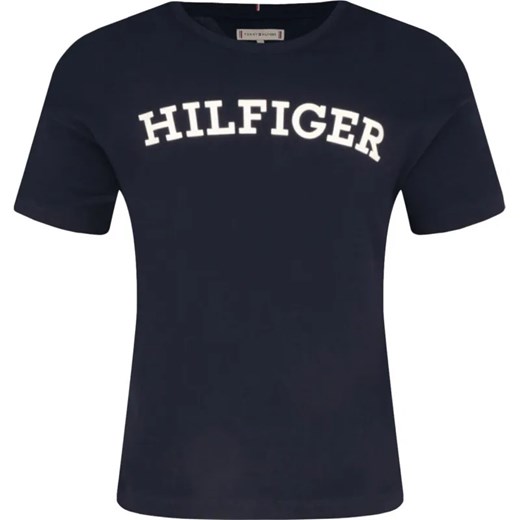 Tommy Hilfiger T-shirt MONOTYPE | Regular Fit ze sklepu Gomez Fashion Store w kategorii Bluzki dziewczęce - zdjęcie 184297062