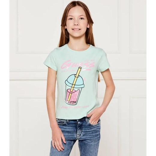 Guess T-shirt | Regular Fit ze sklepu Gomez Fashion Store w kategorii Bluzki dziewczęce - zdjęcie 184297073