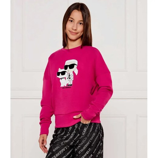 Karl Lagerfeld Kids Bluza IKON | Relaxed fit ze sklepu Gomez Fashion Store w kategorii Bluzy dziewczęce - zdjęcie 184297142