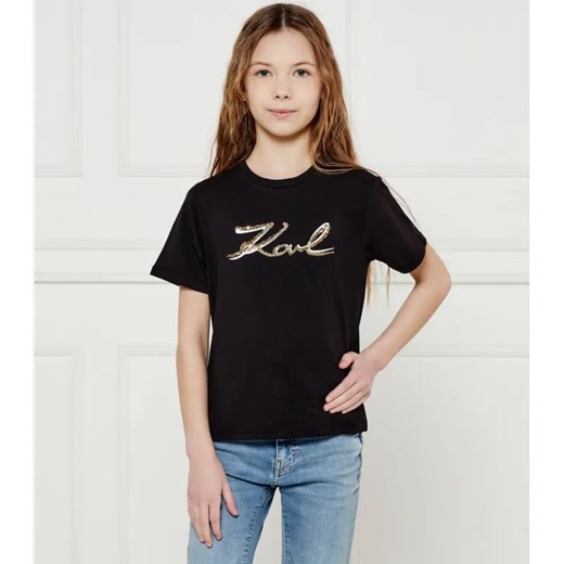 Karl Lagerfeld Kids T-shirt | Regular Fit ze sklepu Gomez Fashion Store w kategorii Bluzki dziewczęce - zdjęcie 184297150