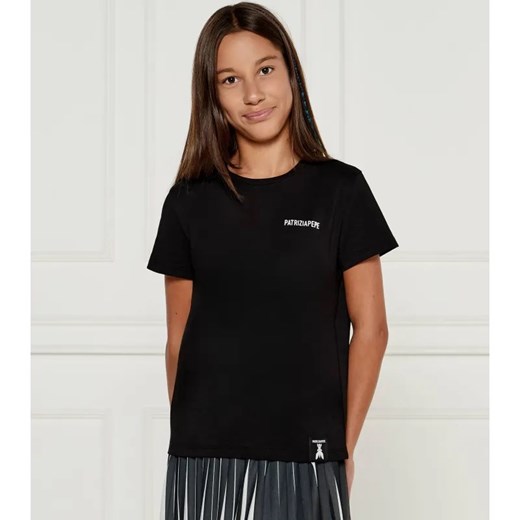 Patrizia Pepe T-shirt | Regular Fit ze sklepu Gomez Fashion Store w kategorii Bluzki dziewczęce - zdjęcie 184297210