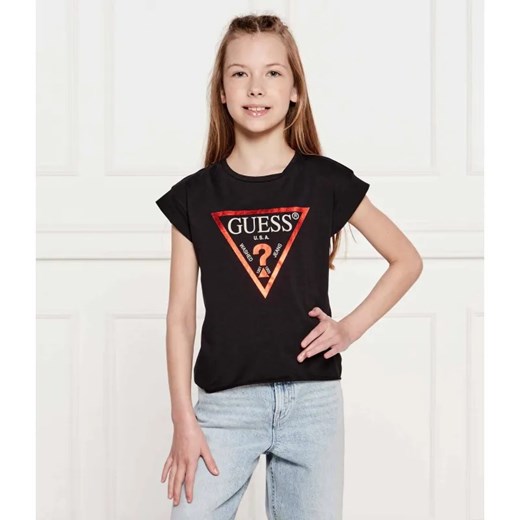Guess T-shirt | Regular Fit ze sklepu Gomez Fashion Store w kategorii Bluzki dziewczęce - zdjęcie 184297300