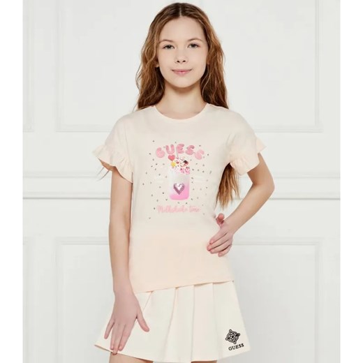 Guess T-shirt | Regular Fit ze sklepu Gomez Fashion Store w kategorii Bluzki dziewczęce - zdjęcie 184297374