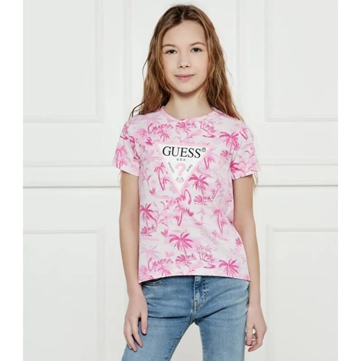 Guess T-shirt | Regular Fit ze sklepu Gomez Fashion Store w kategorii Bluzki dziewczęce - zdjęcie 184297404