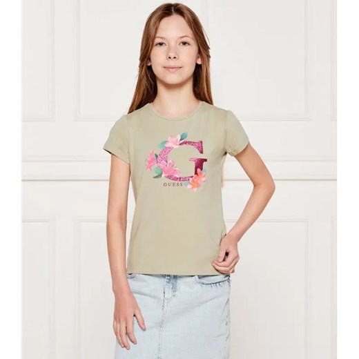 Guess T-shirt | Regular Fit ze sklepu Gomez Fashion Store w kategorii Bluzki dziewczęce - zdjęcie 184297421