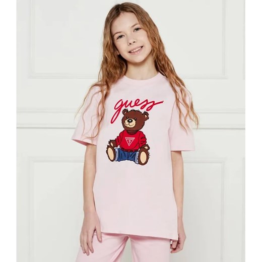 Guess T-shirt | Regular Fit ze sklepu Gomez Fashion Store w kategorii Bluzki dziewczęce - zdjęcie 184297473