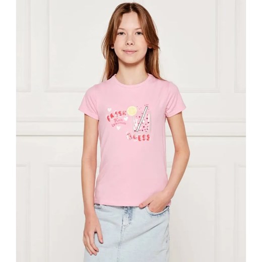 Guess T-shirt | Regular Fit ze sklepu Gomez Fashion Store w kategorii Bluzki dziewczęce - zdjęcie 184297500