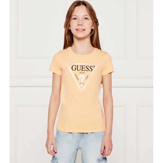 Guess T-shirt | Regular Fit ze sklepu Gomez Fashion Store w kategorii Bluzki dziewczęce - zdjęcie 184297623