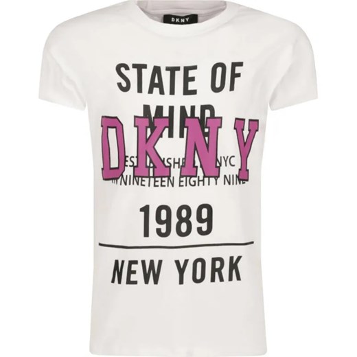 DKNY Kids T-shirt | Regular Fit ze sklepu Gomez Fashion Store w kategorii Bluzki dziewczęce - zdjęcie 184297684