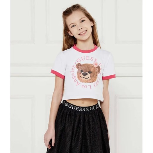 Guess T-shirt | Cropped Fit ze sklepu Gomez Fashion Store w kategorii Bluzki dziewczęce - zdjęcie 184297720