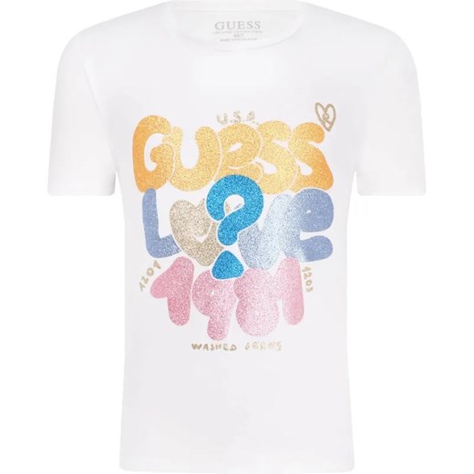 Guess T-shirt | Regular Fit ze sklepu Gomez Fashion Store w kategorii Bluzki dziewczęce - zdjęcie 184297742