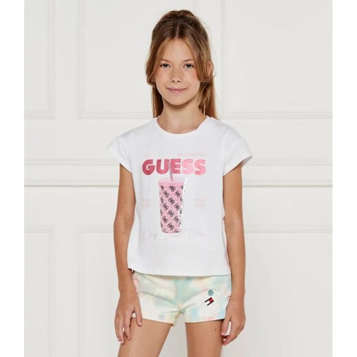 Guess T-shirt | Regular Fit ze sklepu Gomez Fashion Store w kategorii Bluzki dziewczęce - zdjęcie 184297743
