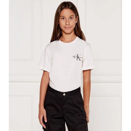 Calvin Klein Jeans T-shirt | Regular Fit ze sklepu Gomez Fashion Store w kategorii Bluzki dziewczęce - zdjęcie 184297764