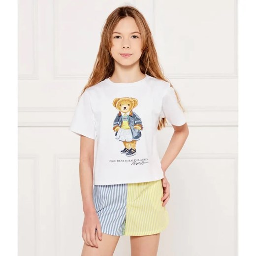 POLO RALPH LAUREN T-shirt | Regular Fit ze sklepu Gomez Fashion Store w kategorii Bluzki dziewczęce - zdjęcie 184297772