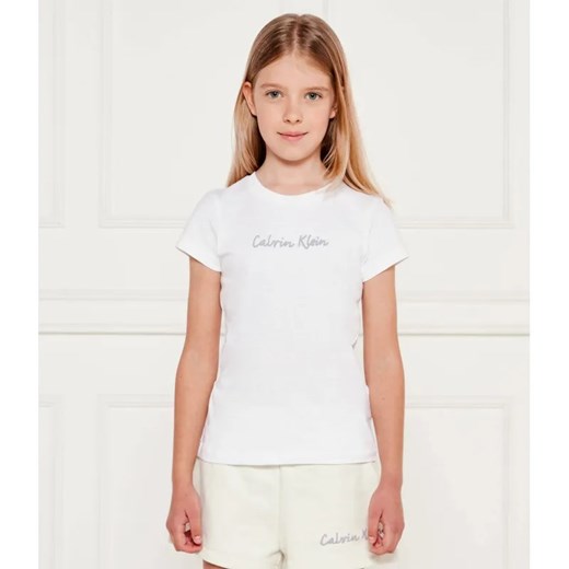 Calvin Klein Jeans T-shirt | Slim Fit ze sklepu Gomez Fashion Store w kategorii Bluzki dziewczęce - zdjęcie 184297781