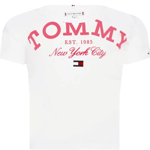 Tommy Hilfiger T-shirt | Regular Fit ze sklepu Gomez Fashion Store w kategorii Bluzki dziewczęce - zdjęcie 184297783