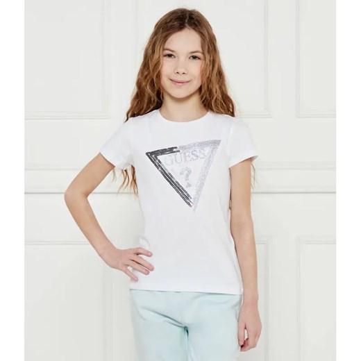 Guess T-shirt | Regular Fit ze sklepu Gomez Fashion Store w kategorii Bluzki dziewczęce - zdjęcie 184297821