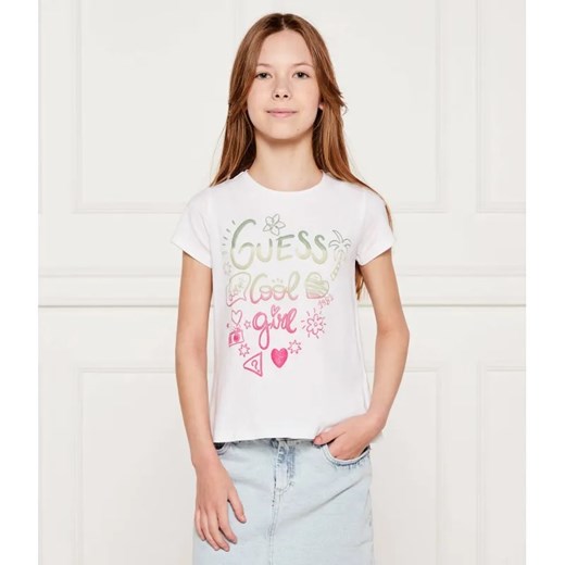 Guess T-shirt | Regular Fit ze sklepu Gomez Fashion Store w kategorii Bluzki dziewczęce - zdjęcie 184297893