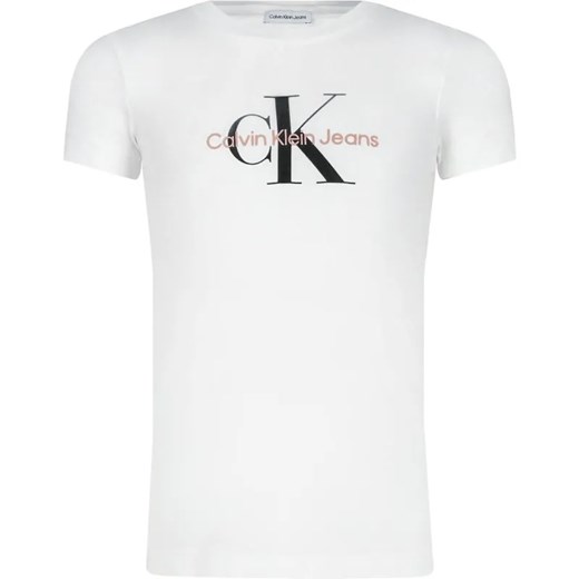 Calvin Klein Jeans T-shirt | Regular Fit ze sklepu Gomez Fashion Store w kategorii Bluzki dziewczęce - zdjęcie 184297894