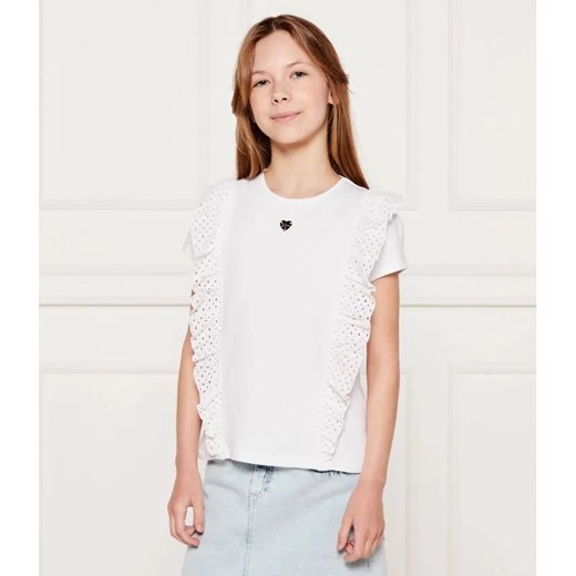 Guess T-shirt | Regular Fit ze sklepu Gomez Fashion Store w kategorii Bluzki dziewczęce - zdjęcie 184297903