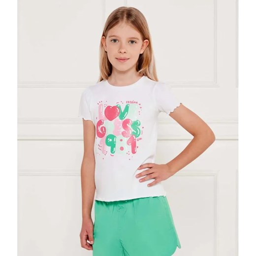 Guess T-shirt | Regular Fit ze sklepu Gomez Fashion Store w kategorii Bluzki dziewczęce - zdjęcie 184297910