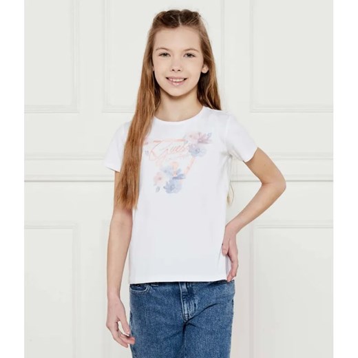 Guess T-shirt | Regular Fit ze sklepu Gomez Fashion Store w kategorii Bluzki dziewczęce - zdjęcie 184297922