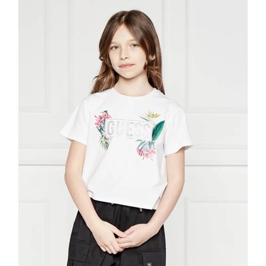 Guess T-shirt | Regular Fit ze sklepu Gomez Fashion Store w kategorii Bluzki dziewczęce - zdjęcie 184297933