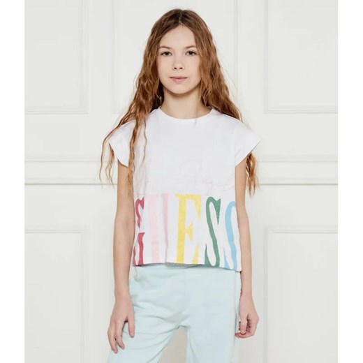 Guess T-shirt | Regular Fit ze sklepu Gomez Fashion Store w kategorii Bluzki dziewczęce - zdjęcie 184297934