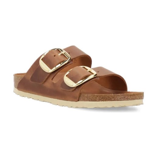 Birkenstock Skórzane klapki Arizona Big Buckle ze sklepu Gomez Fashion Store w kategorii Klapki damskie - zdjęcie 184298513