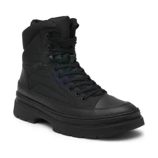 BOSS BLACK Trapery Eloy | z dodatkiem skóry ze sklepu Gomez Fashion Store w kategorii Buty zimowe męskie - zdjęcie 184298580
