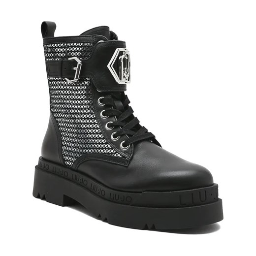 Liu Jo Skórzane botki LOVE 33 ze sklepu Gomez Fashion Store w kategorii Workery damskie - zdjęcie 184298631