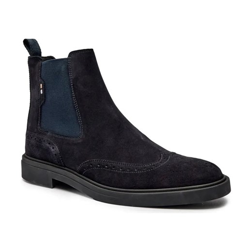 BOSS BLACK Skórzane sztyblety Calev_Cheb ze sklepu Gomez Fashion Store w kategorii Buty zimowe męskie - zdjęcie 184298670