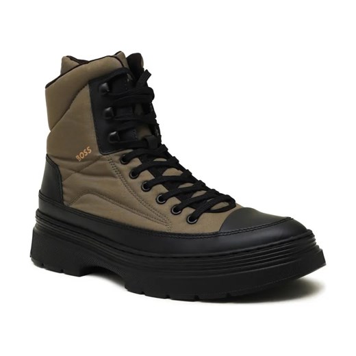 BOSS BLACK Trapery Eloy | z dodatkiem skóry ze sklepu Gomez Fashion Store w kategorii Buty zimowe męskie - zdjęcie 184298673