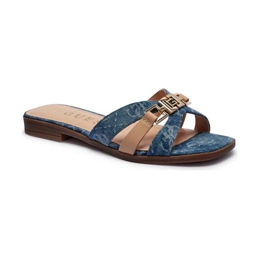 Guess Klapki LADY JRONE5 | z dodatkiem skóry ze sklepu Gomez Fashion Store w kategorii Klapki damskie - zdjęcie 184298800