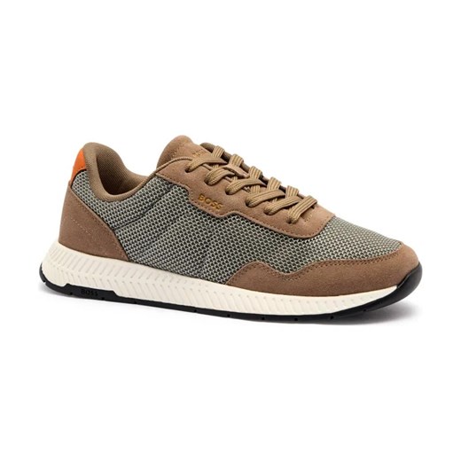 BOSS BLACK Sneakersy Titanium_Runn_mebisd | z dodatkiem skóry ze sklepu Gomez Fashion Store w kategorii Buty sportowe męskie - zdjęcie 184298970