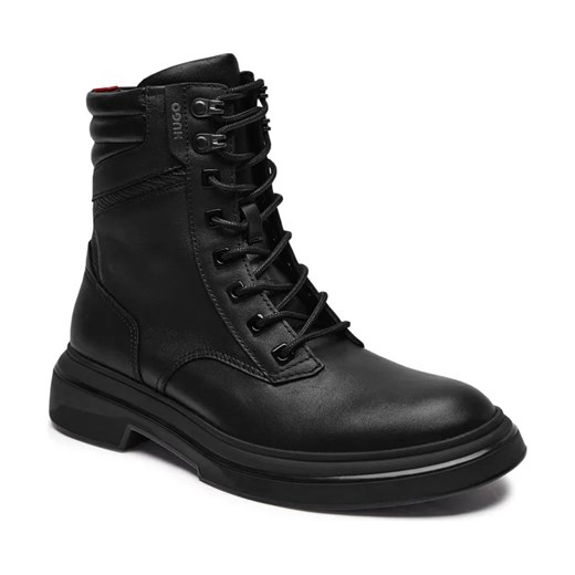 HUGO Skórzane buty wysokie Rikky_halb_nael_N ze sklepu Gomez Fashion Store w kategorii Buty zimowe męskie - zdjęcie 184299000