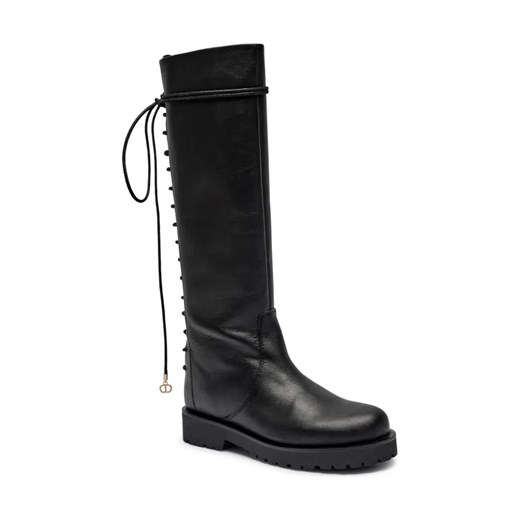 TWINSET Skórzane kozaki ze sklepu Gomez Fashion Store w kategorii Kozaki damskie - zdjęcie 184299030
