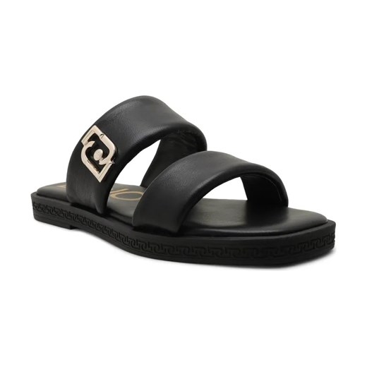Liu Jo Skórzane klapki IMAN 01 ze sklepu Gomez Fashion Store w kategorii Klapki damskie - zdjęcie 184299034