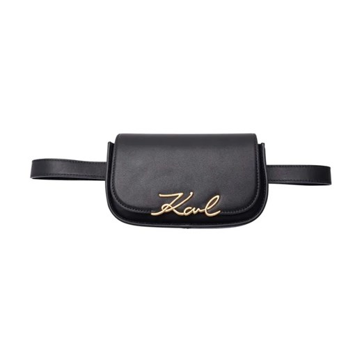 Karl Lagerfeld Skórzana saszetka nerka K/SIGNATURE ze sklepu Gomez Fashion Store w kategorii Nerki - zdjęcie 184299073