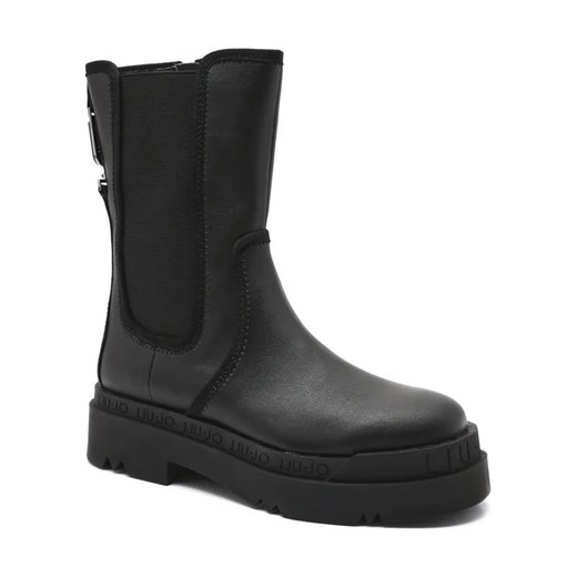 Liu Jo Sztyblety LOVE 25 | z dodatkiem skóry ze sklepu Gomez Fashion Store w kategorii Botki - zdjęcie 184299100