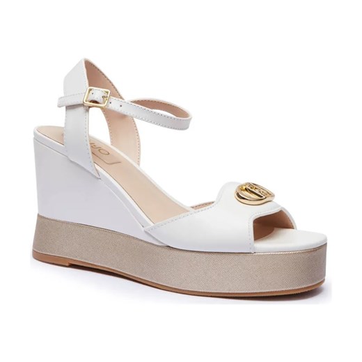 Liu Jo Skórzane koturny Skórzane koturny KAREN 11 ze sklepu Gomez Fashion Store w kategorii Sandały damskie - zdjęcie 184299161