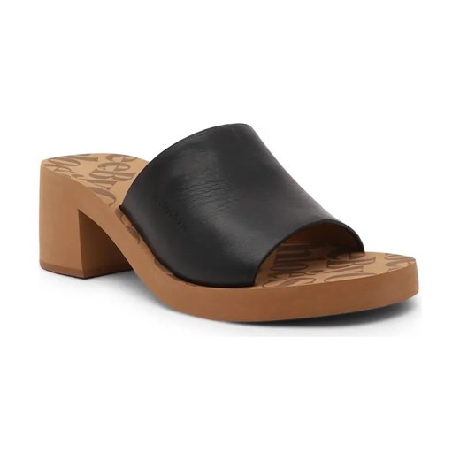 See By Chloé Skórzane klapki ESSIE ze sklepu Gomez Fashion Store w kategorii Klapki damskie - zdjęcie 184299241